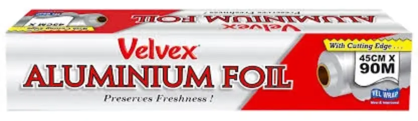 Velvex Catering Aluminium Foil 45 Cm X 90 M